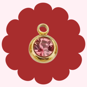 Pink Gem Charm