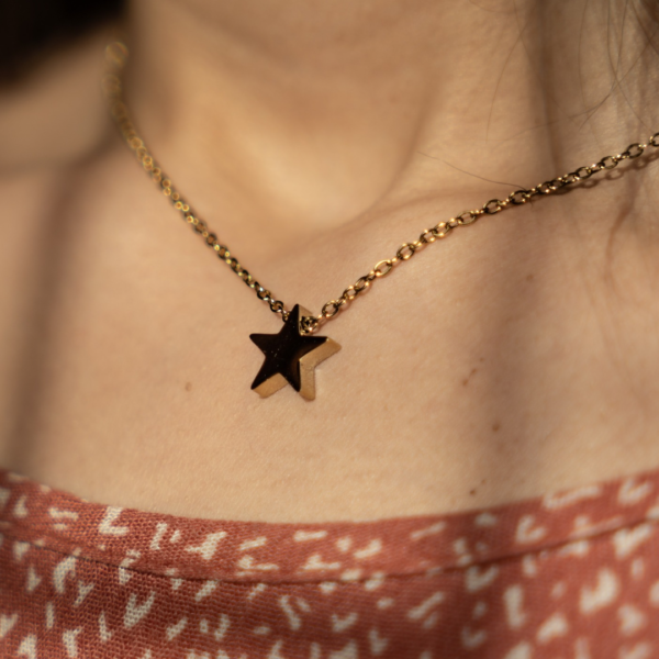 Fatima Star Engraved Necklace