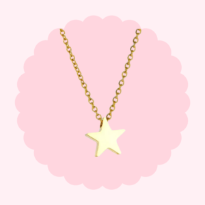 Fatima Star Engraved Necklace