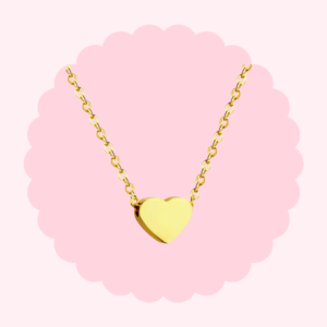 Huma Heart Engraved Necklace