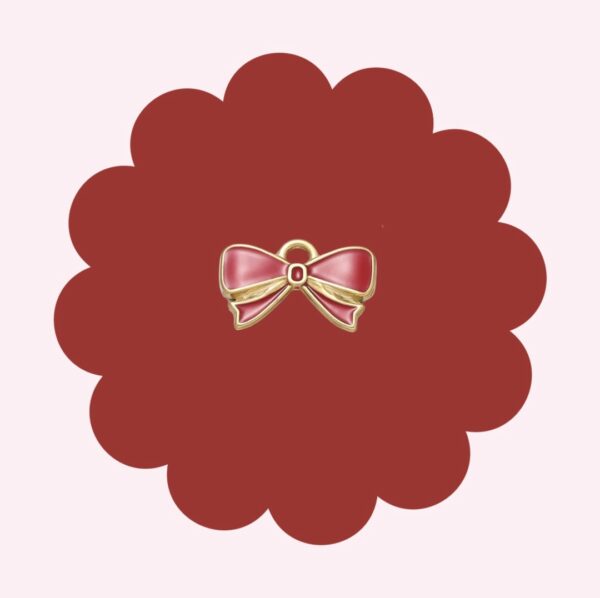 Red Bow Charm