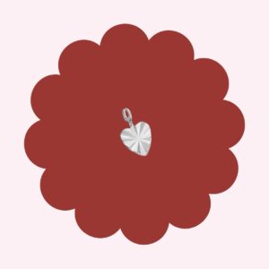 Textured Heart Silver