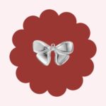 Bow Charm Silver (For Necklace)