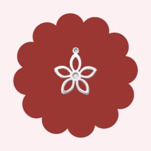 Flower Charm Silver