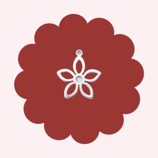 Flower Charm Silver