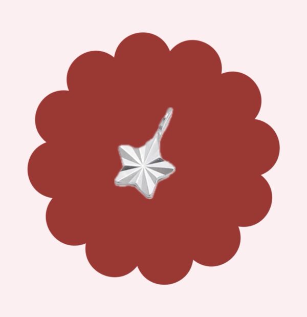 Textured Star Charm Gold