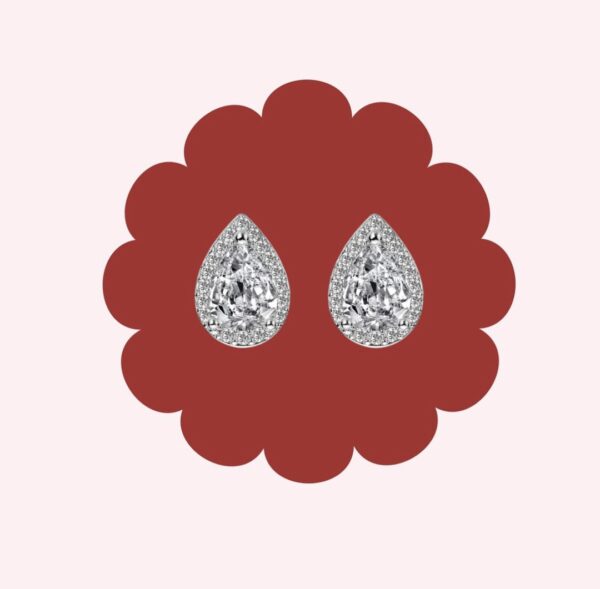 Crystal Teardrop Studs