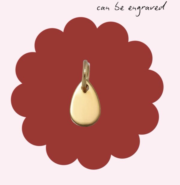 Teardrop Charm Gold