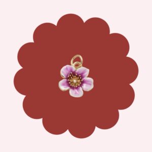Pink Flower Charm